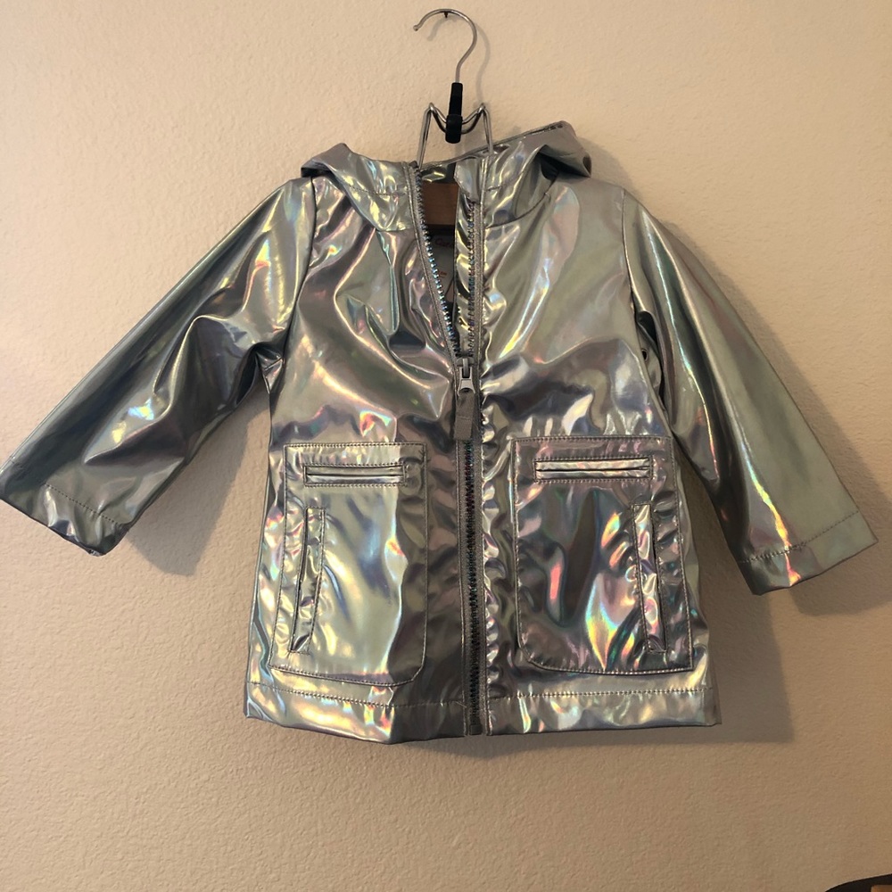 Sweet Silver/Iridescent Rain Coat
